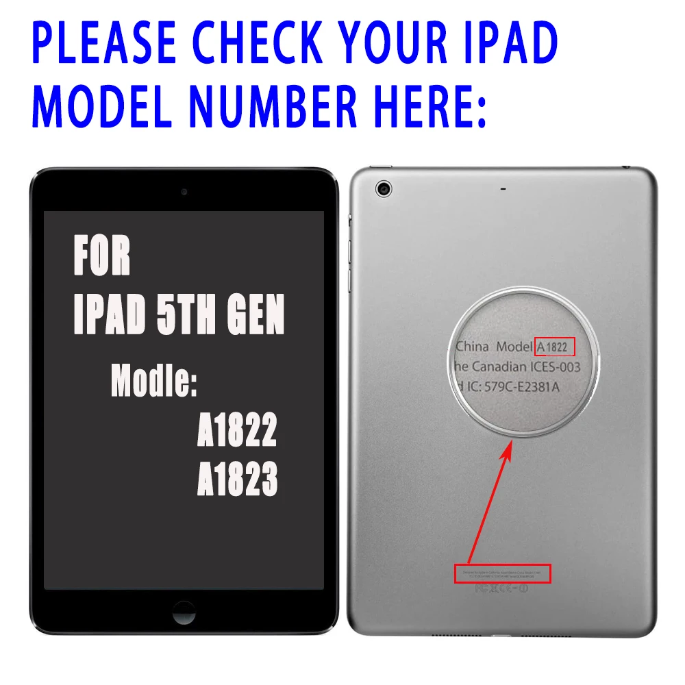 9.7" New 2017 A1822 A1823 Touch Screen Replacement For iPad 5 5th Generation Digitizer Outer LCD Panel Front Glass With Sticker