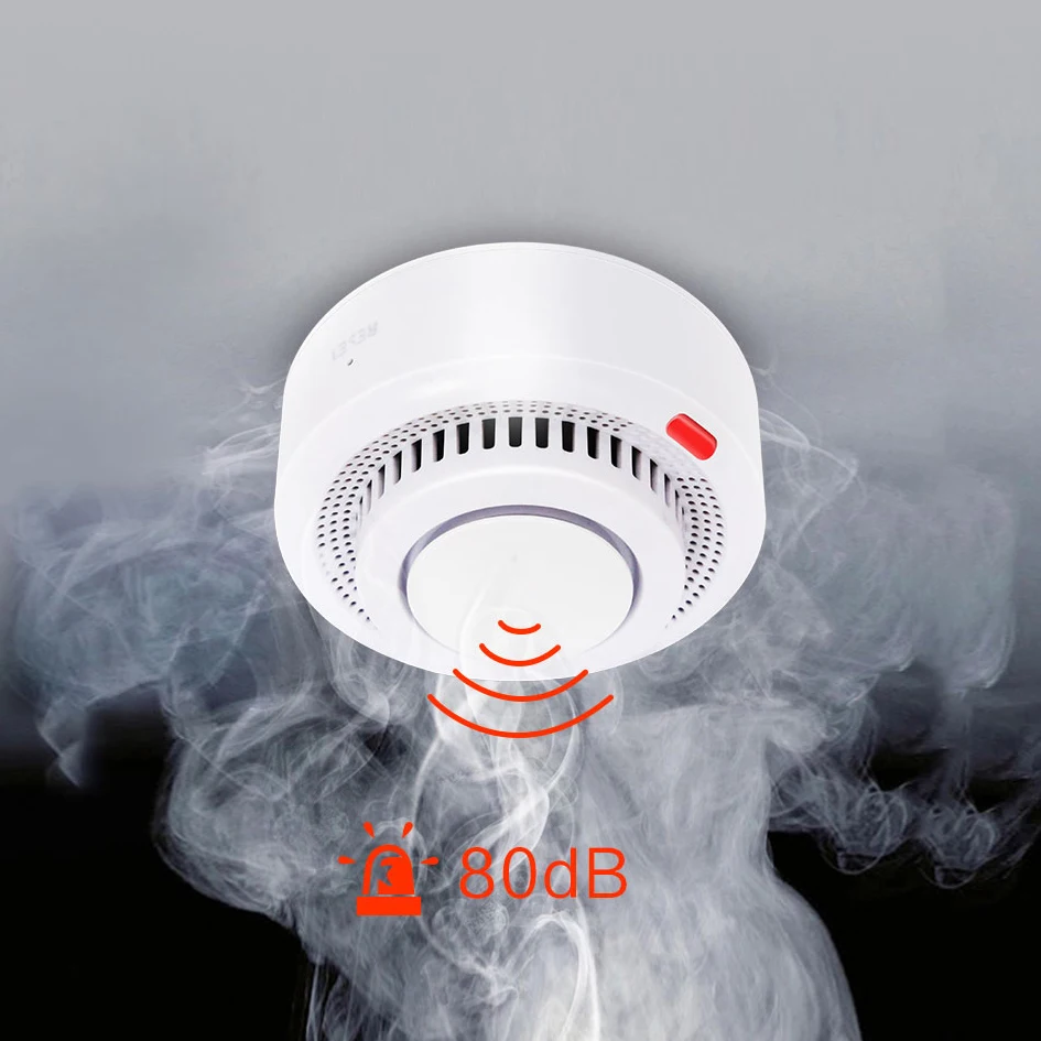 AVATTO Smart WiFi Smoke Detector,Fire Alarm Temperature Detector Sensor  Home Security System work with Tuya Smart Life APP