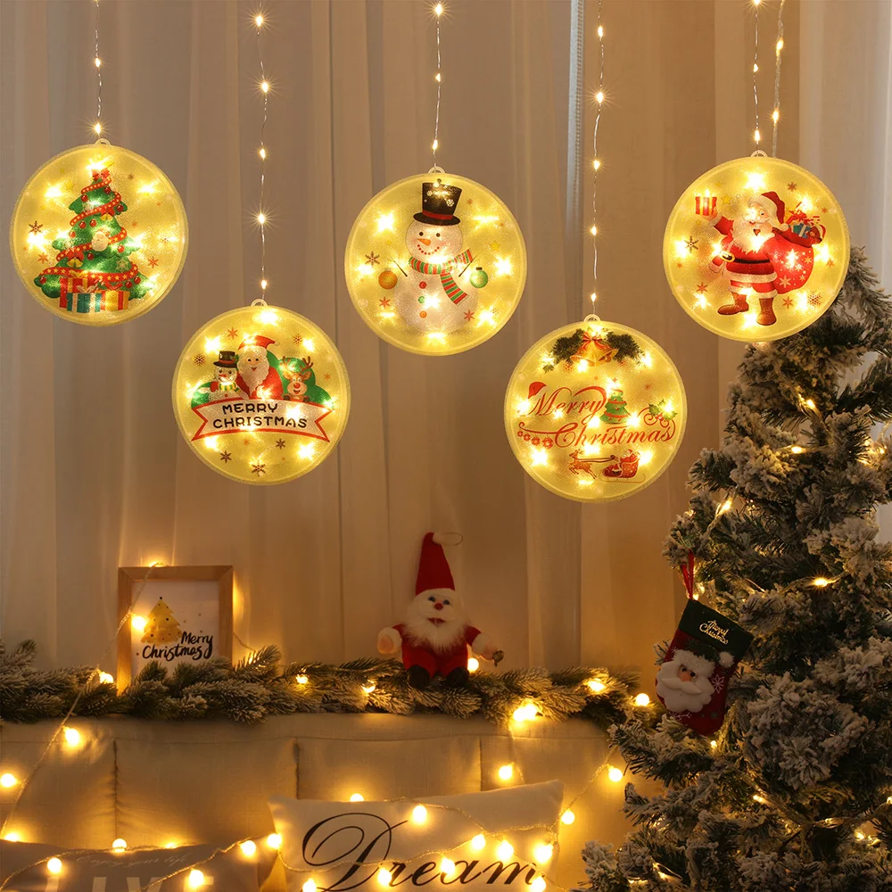 USB/Battery Operated 4.5M 130leds 8modes Christmas Curtain String Lights color picture hanging for indoor living room decoration