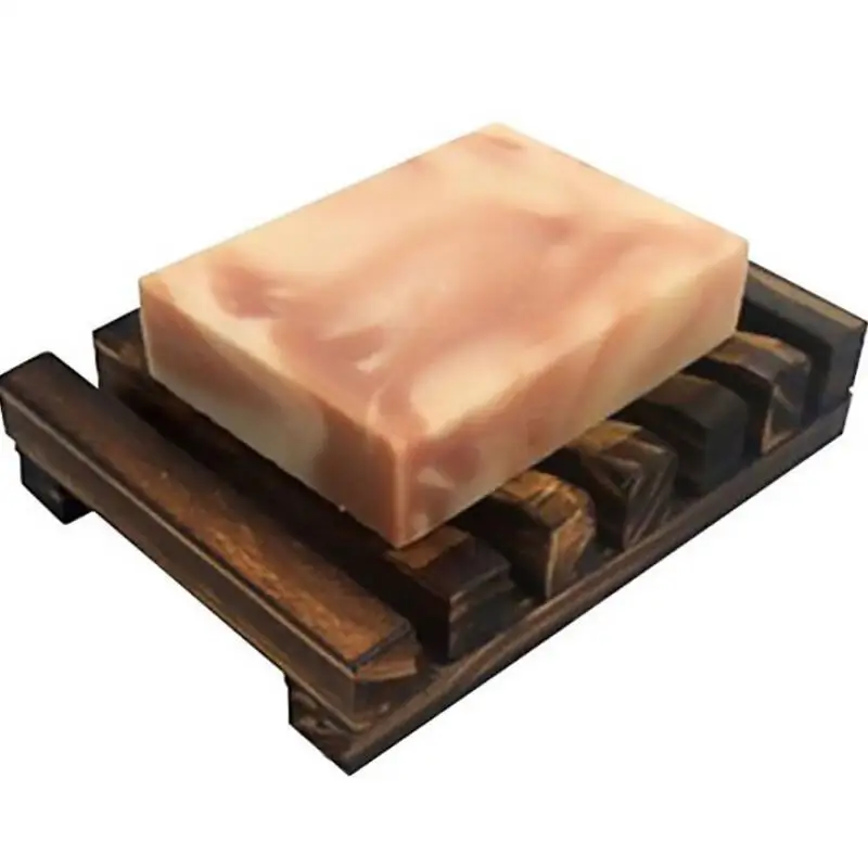 Vintage Style Bathroom Soap Tray Handmade Wood Dish Box Wooden Soap Dishes As Holder Home Bathroom Accessories LX8014