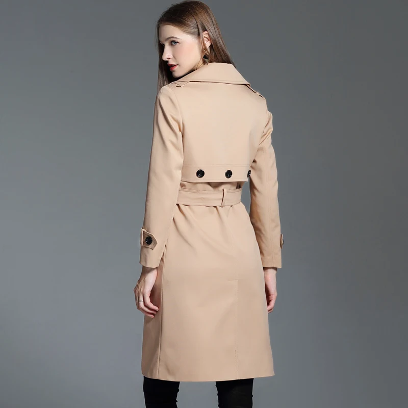 Spring Trench Coat for Women Clothes 2020 Long Women's Windbreaker Fashion Coats Overcoat Autumn Manteau Femme F2006