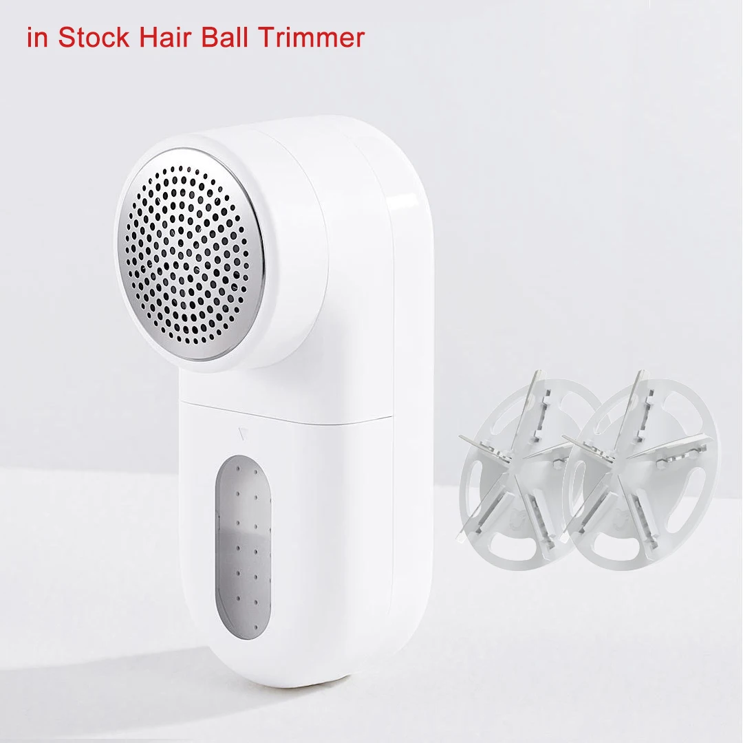 Stock Original Xiaomi Mijia Portable Lint Remover With 3pcs Replace Cutter Heads Hair Ball Trimmer Sweater Remover Motor Trimmer