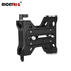 Niceyrig Base Plate with Arri Rosette Mounts For Canon C100/Sony FS7/FS5/FS9/Red