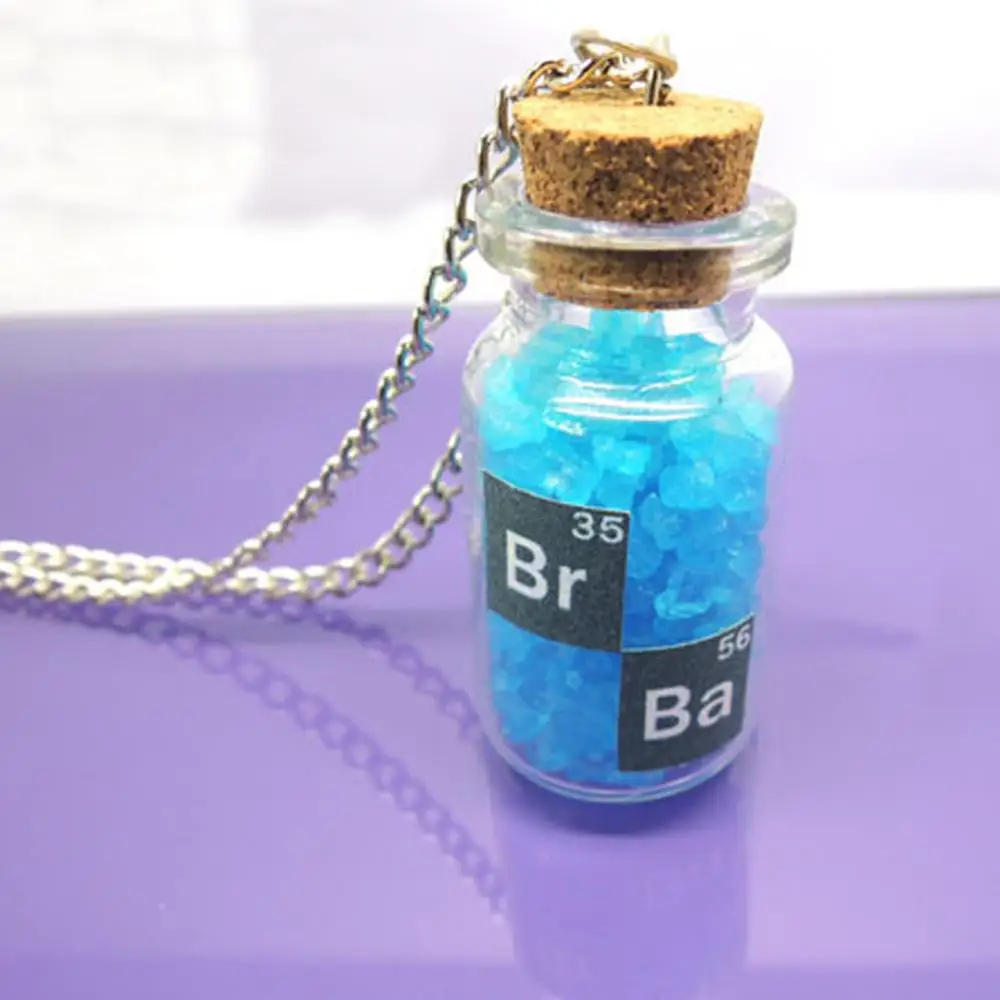 Breaking Bad Movie El Camino: A Breaking Bad Cosplay Blue Vintage Salt Shaker Necklace Pendant Keychain