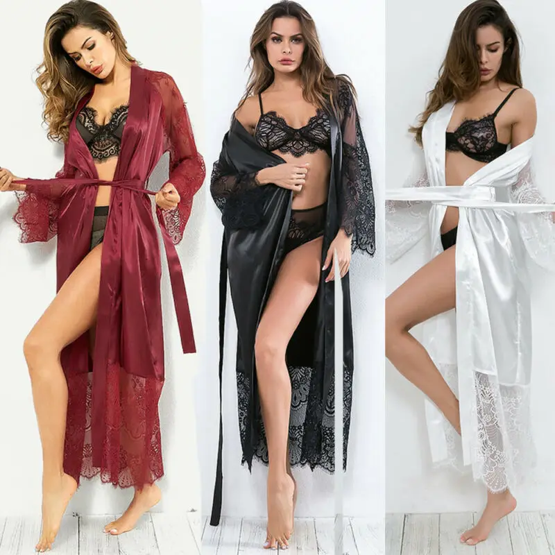 Albornoz Sexy a la moda para mujer, ropa de dormir para vestidos de novia, vestidos de novia de talla grande, ropa interior de tentación, camisón