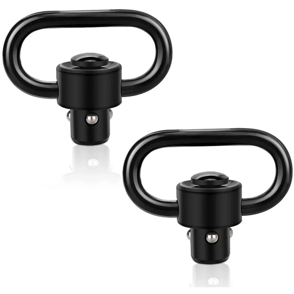 Tactical QD Rifle Sling Swivel Scope Adapter Mount Heavy Duty Push Button Quick Detach Release 1.25