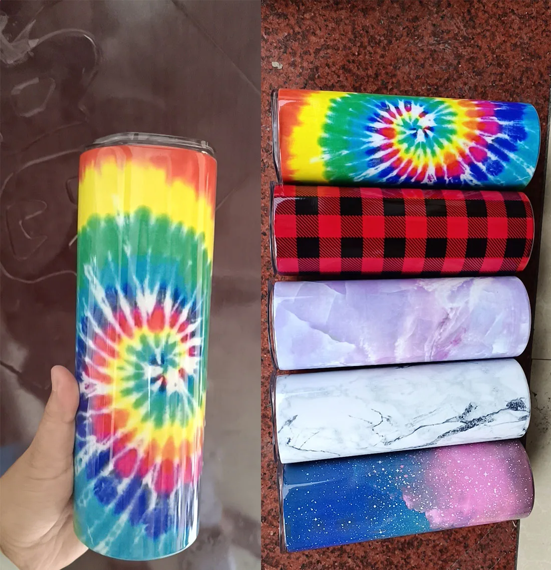 

New Arrival20oz Sublimation Straight Skinny Tumbler Blank Stainless Steel Tumbler DIY Cups Vacuum Insulated Car Coffee Mugs Gift