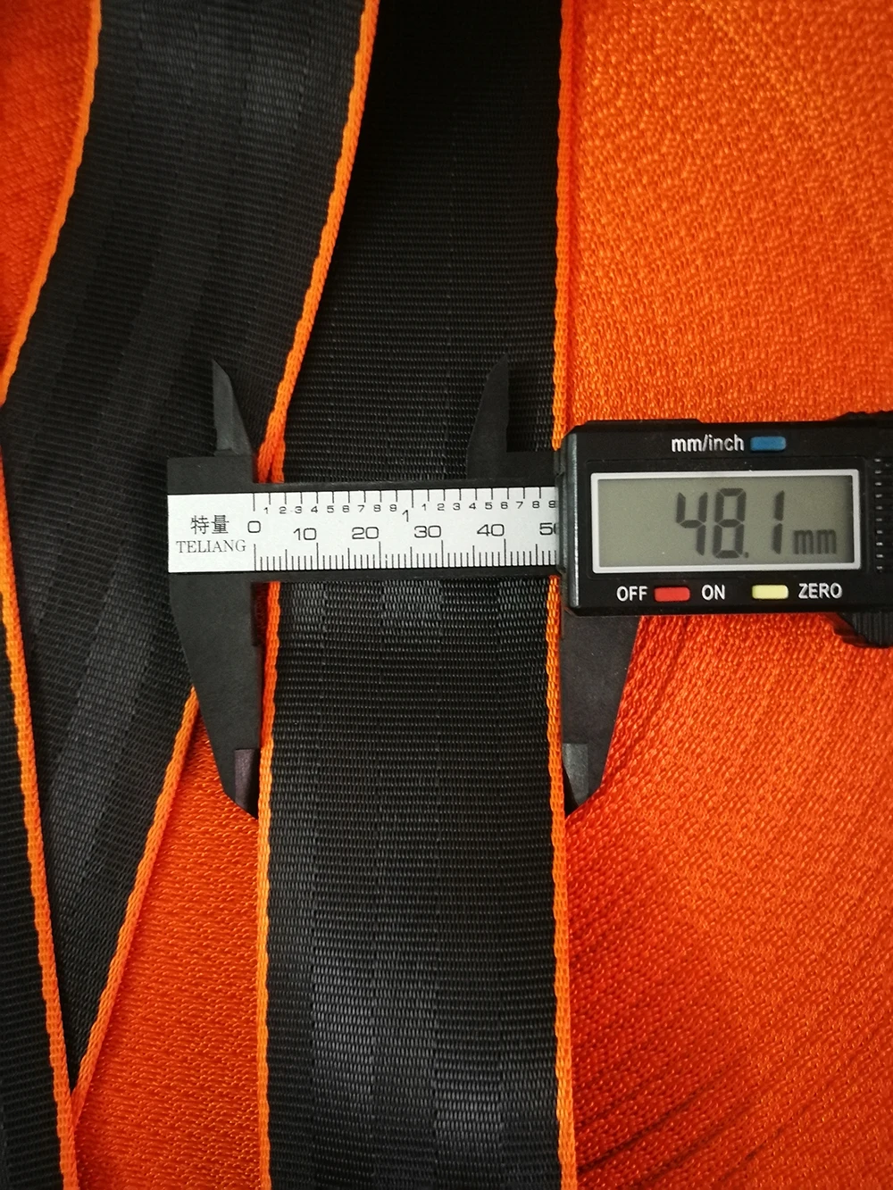 black-Orange Doublecolor 30Meter Car Seat Belt Webbing Universal Car Personalized Modification Seat Belt Webbing Accessories