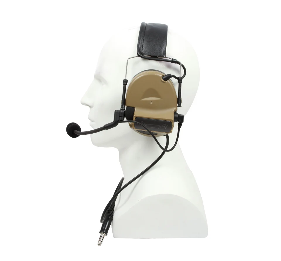 TS TAC-SKY COMTA II نسخة فوق الأذن من السيليكون سماعة رأس تكتيكية خارجية للدفاع عن السمع وإلغاء الضوضاء سماعة رأس لاقط C2