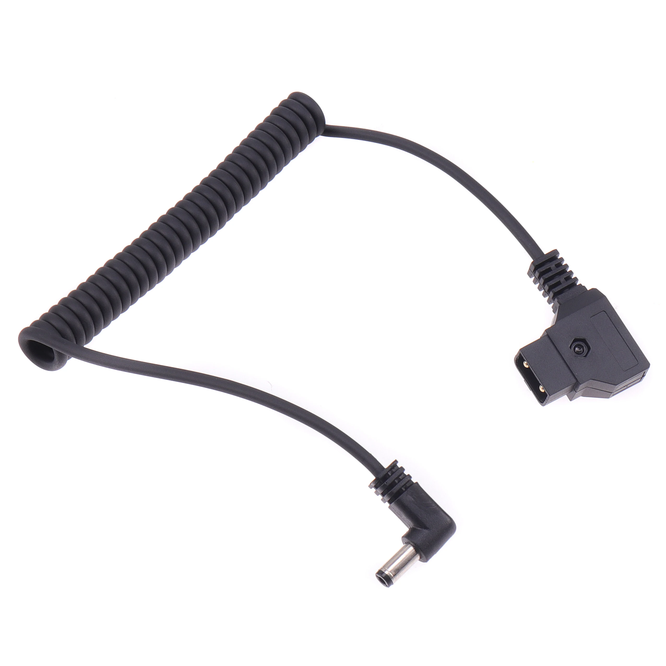 

FOTGA BMCC D-Tap 2 Pin Male Connector to DC 5.5*2.1mm Power Cord Spring Cable for Anton Sony V Battery