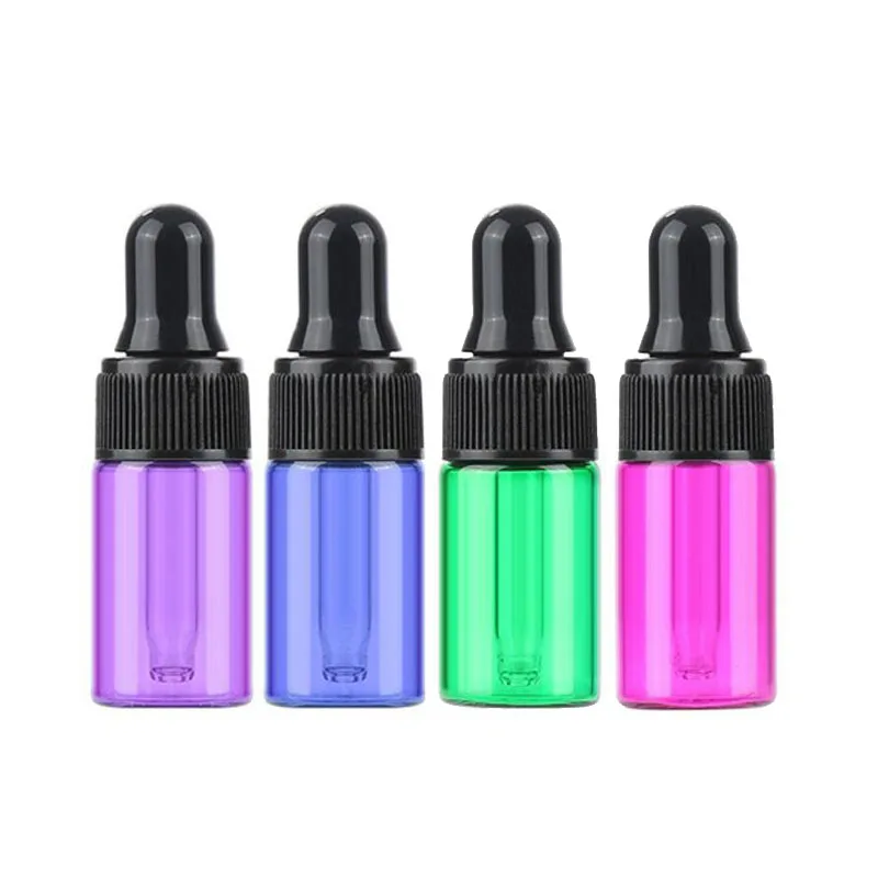 Bộ 50 Mini 1 2Ml 3Ml 5Ml Rỗng Ly Đá Kính Bình Rõ Ràng Di Động Bộ Tinh Dầu Thông Thơm Phòng hổ Phách Lọ