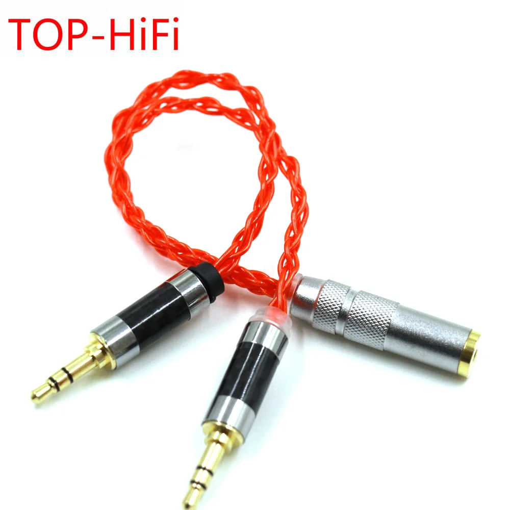 

Кабель-переходник TOP-HiFi, 10 см, UP-OCC, монокристаллический, серебристый, 2x3,5 мм, штекер-4,4 мм, сбалансированный разъем для PHA-3 Pono плеера, оранжевый