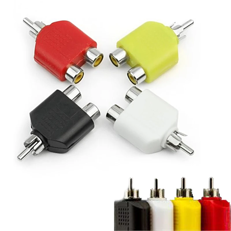 Kit adaptador divisor Y conector RCA de alta calidad