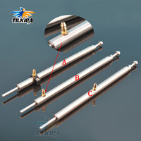 L10/13/15/20/25/30/35cm Length Stainless Steel Tube With Grease Nozzle 4mm Boat Shaft For RC Electric Racing Boat