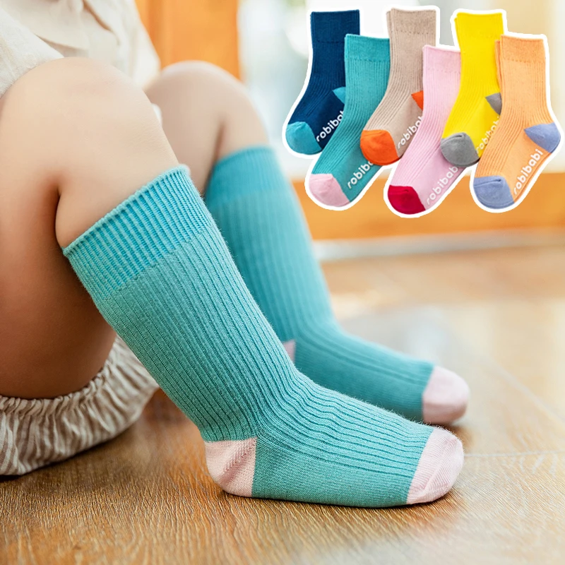 

Kids Knee High Cotton Anti Slip Socks Child Girls Boys Toddler Newborn Infant Summer Funny Knit Cute Long Sock Baby Accessories