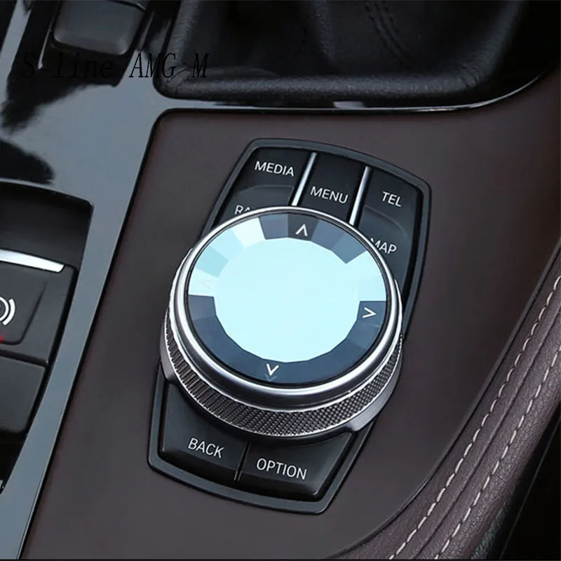 Car Styling crystal Multimedia Buttons switch Knob Cover Sticker for BMW 1 2 Series X1 F48 F52 F45 f46 Interior Auto Accessories