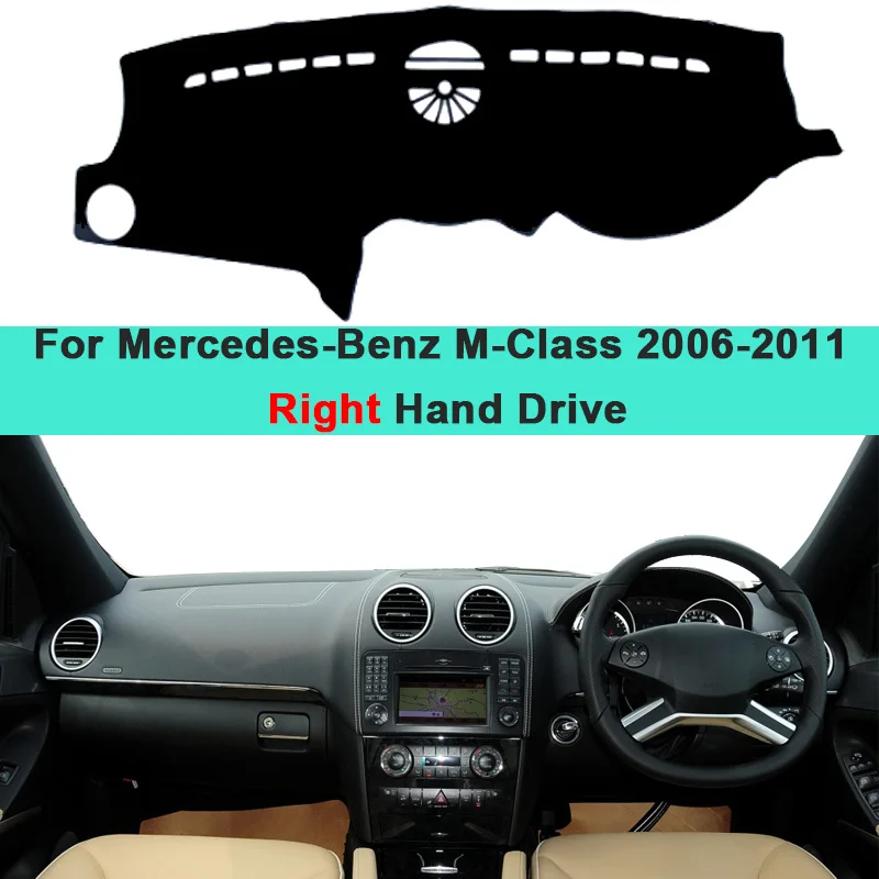 Car Inner Dashboard Cover Carpet Cushion Sun Shade For Mercedes Benz M-Class W164 2006 2007 2008 2009 2010 2011 ML350 ML250 AMG