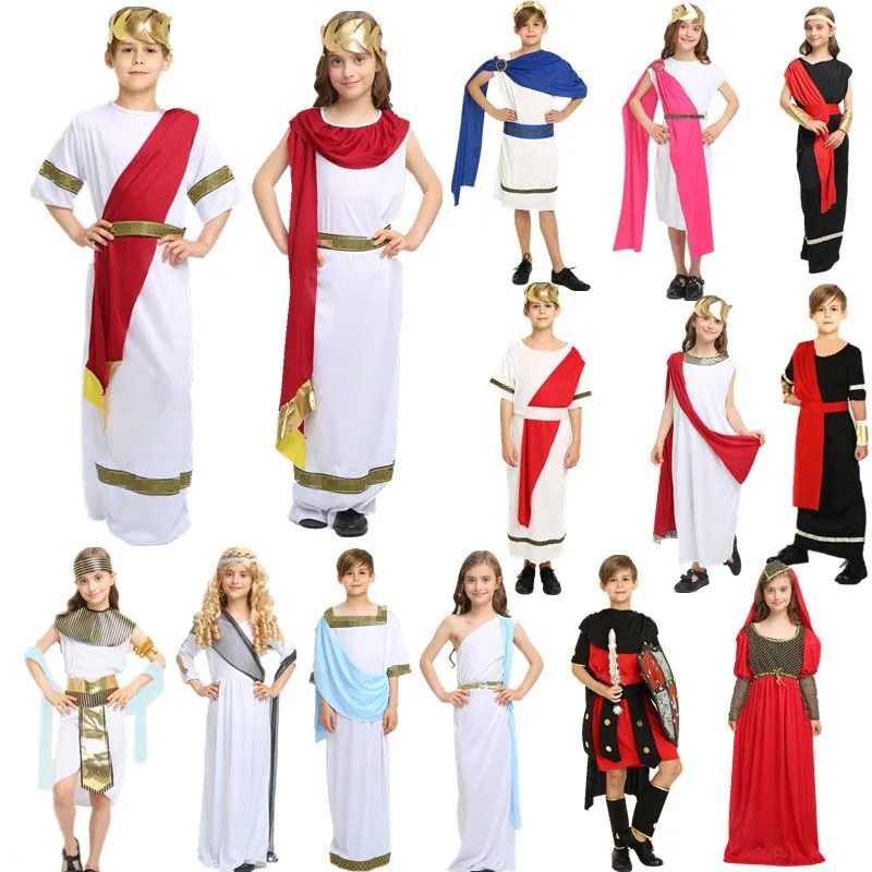 Delle donne Della Ragazza Greca Dea Romana Vestito di ruolo Puntelli Del Partito della Sfera Della Decorazione di Carnevale Ragazzi Cosplay Costume di Halloween