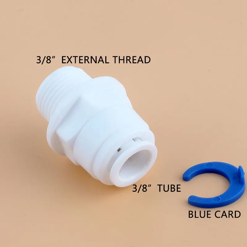 3/8 "외부 나사 3/8" 튜브 직접 연결 스트레이트 빠른 연결 1066W RO 물 스레드 직경 16.5MM 튜브 피팅