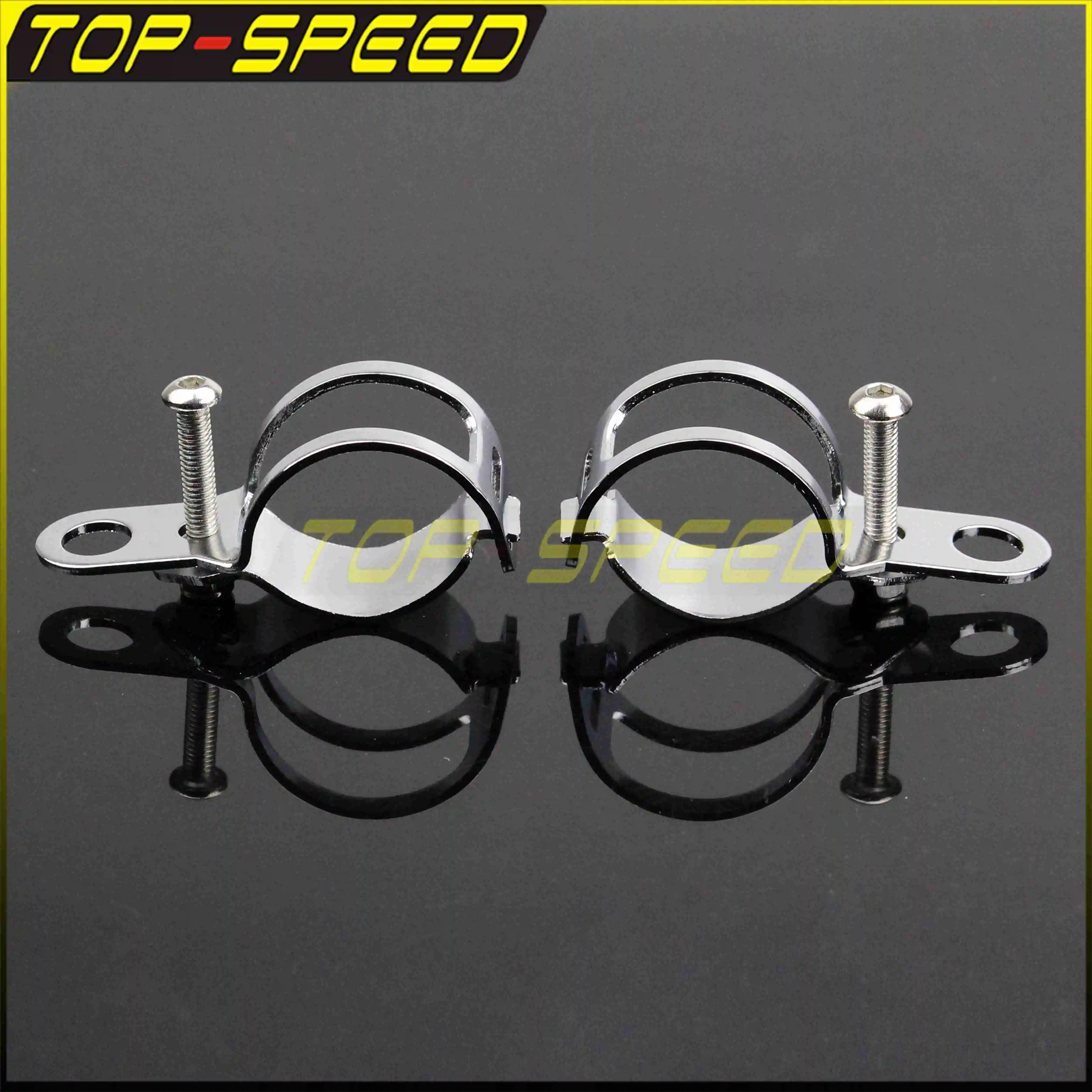 15/32“ Chrome Black Fork Ear Clamp Motorcycle Turn Signal Light Mount Brackets Holder For Ducati Scrambler 400 800 Icon/Full