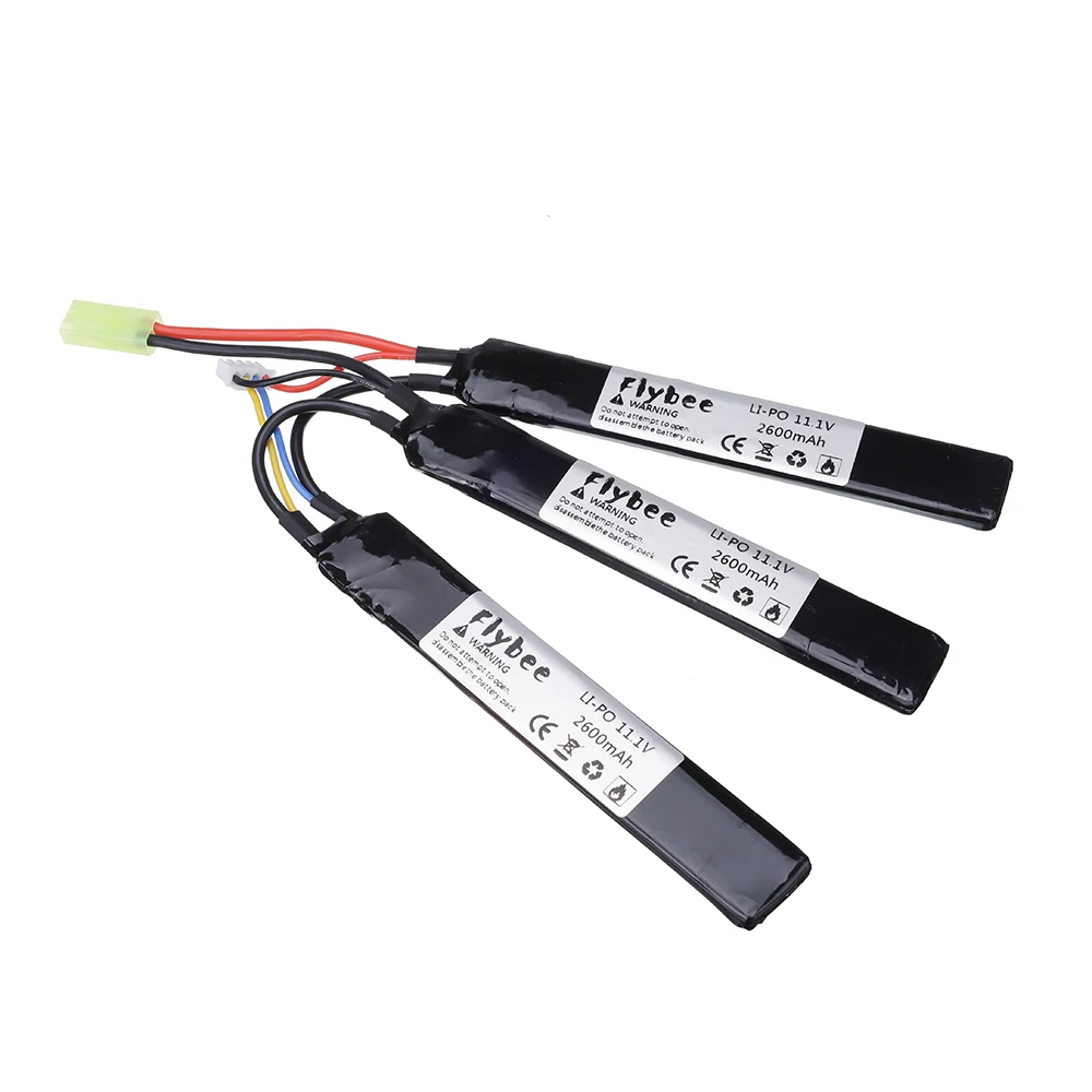 3S Water Gun Lipo Battery 11.1V 2600mAh 30C For Mini Airsoft BB Air Pistol Electric Toy RC Parts 125mm