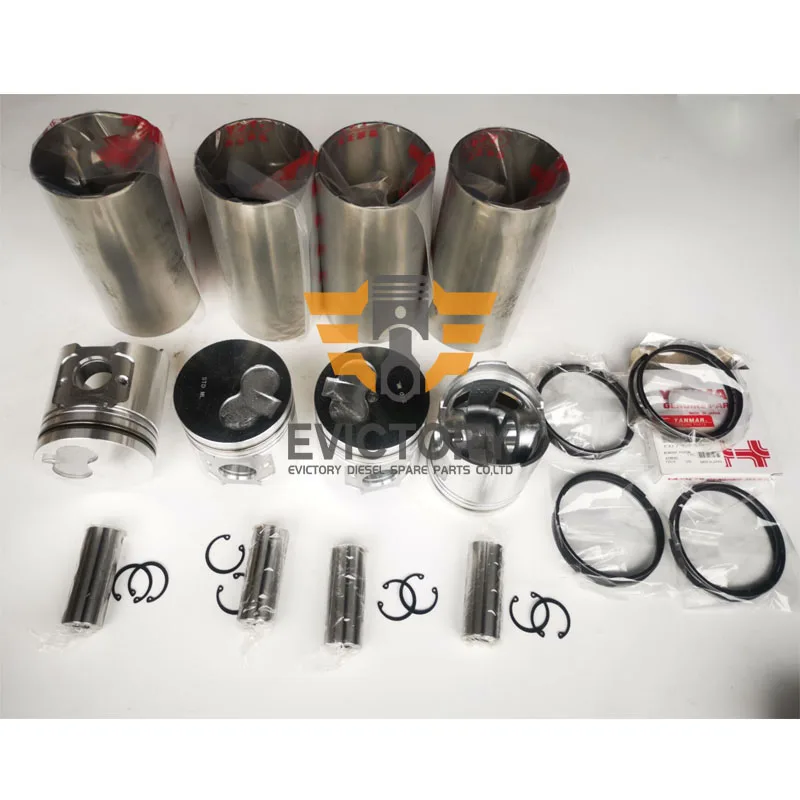 

For YANMAR 4TNE92 4D92E engine overhaul rebuild kit and conrod oil water pump valve assy