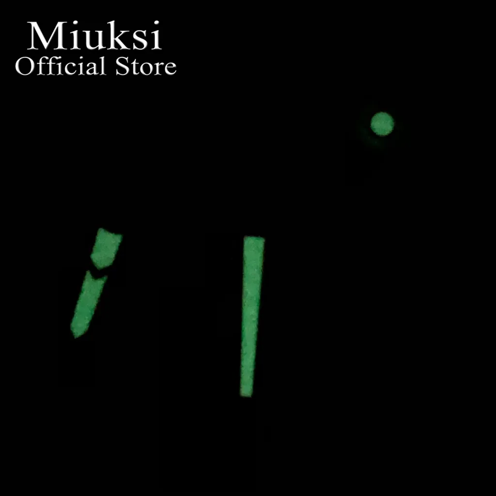 Miuksi black orange watch hands green luminous fit NH35 NH36 ETA2824 2836 Miyota8215 8205 821A Mingzhu DG2813 3804 movement