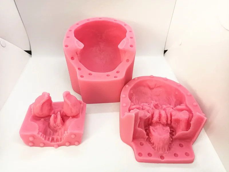 1:1 The Actual Size Skull 3D Silicone Fondant Cake Molds Halloween Series Skull DIY Decor Embosser Mould Cake Baking Tools FM463 image 4