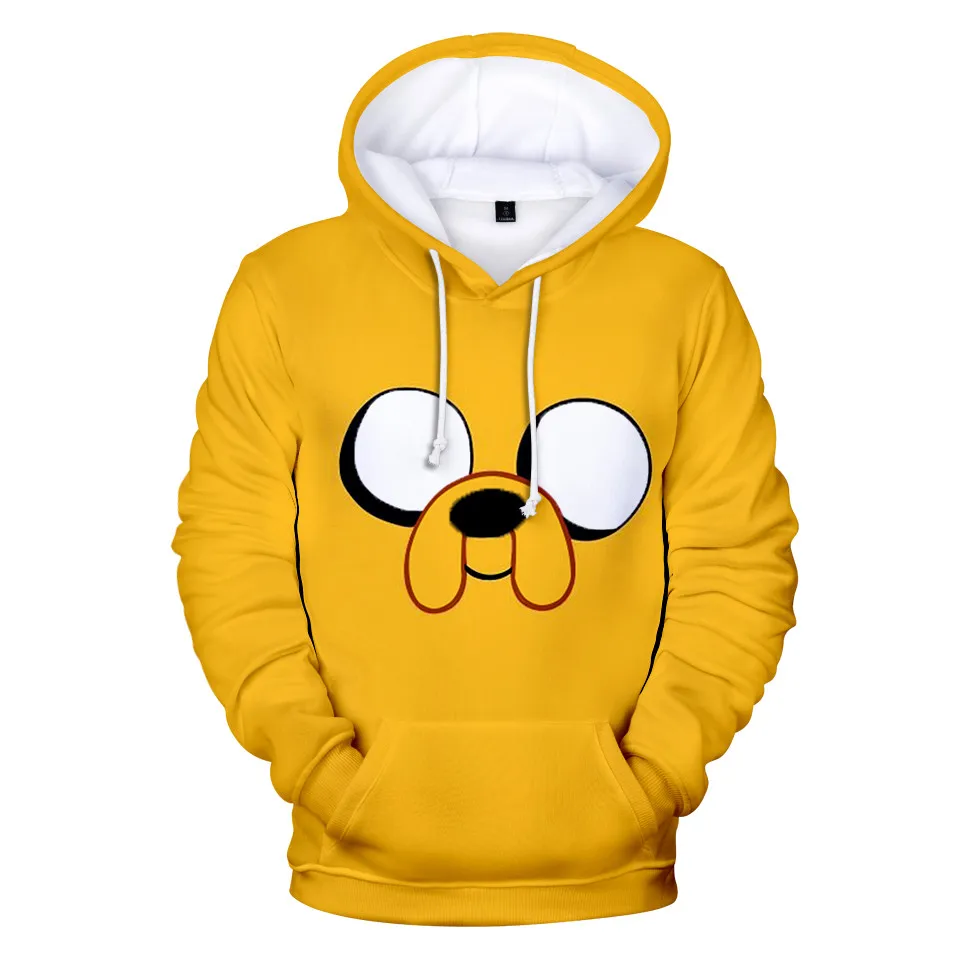 

Finn And Jake The Dog Face Hoodie Sweatshirt Men Women Fleece 3D Hoodies Pullover Streetwear Jacket Coat Clothes