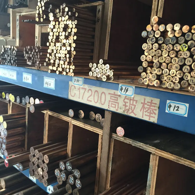 C17200 Beryllium Bronze Rod Solid Round Rod High-strength Wear-resistant Conductive Electrolytic Electrode Rod 1 2 3 4 5 6mm