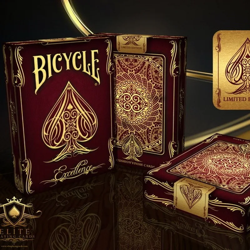 Bicycle Excellence Playing Cards Poker Size Deck USPCC Limited Edition Magic Cards Magic Tricks Props for Magician