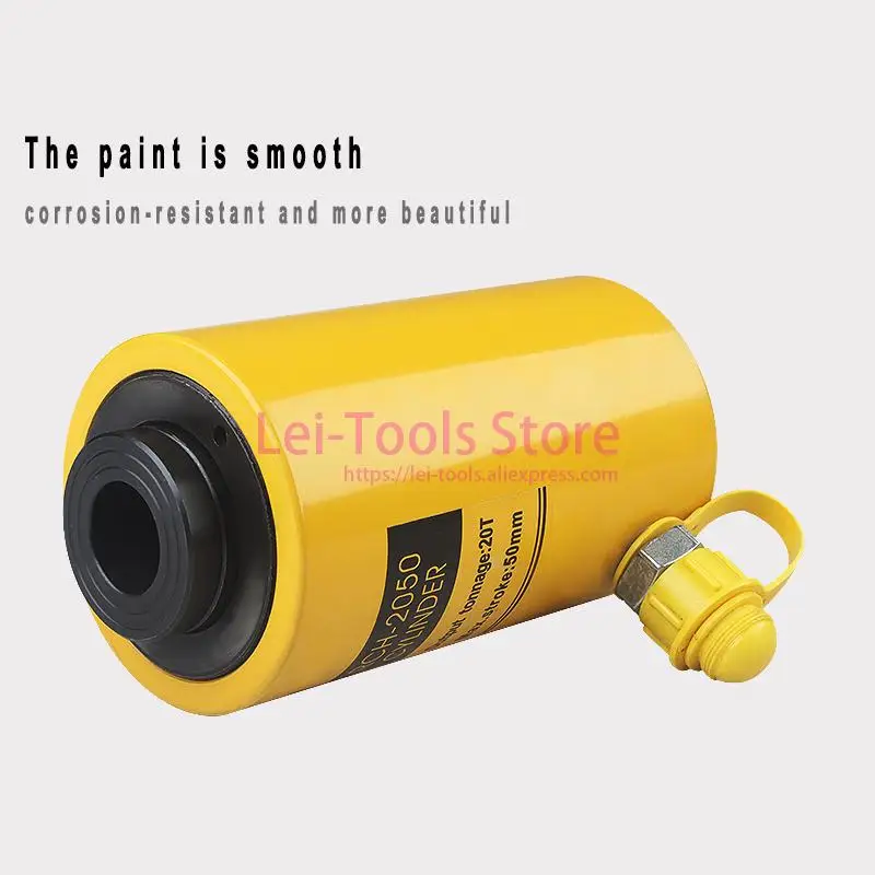 Hollow Hydraulic Cylinder RCH-3050 Hydraulic Jack with Tonnage of 30T, Work Travel of 50mm