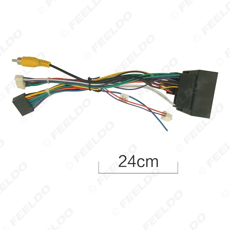 Feel do سيارة 16pin الصوت الأسلاك تسخير لشيري أريزو EX/GX/5X 2019 ما بعد البيع ستيريو تركيب سلك محول #3