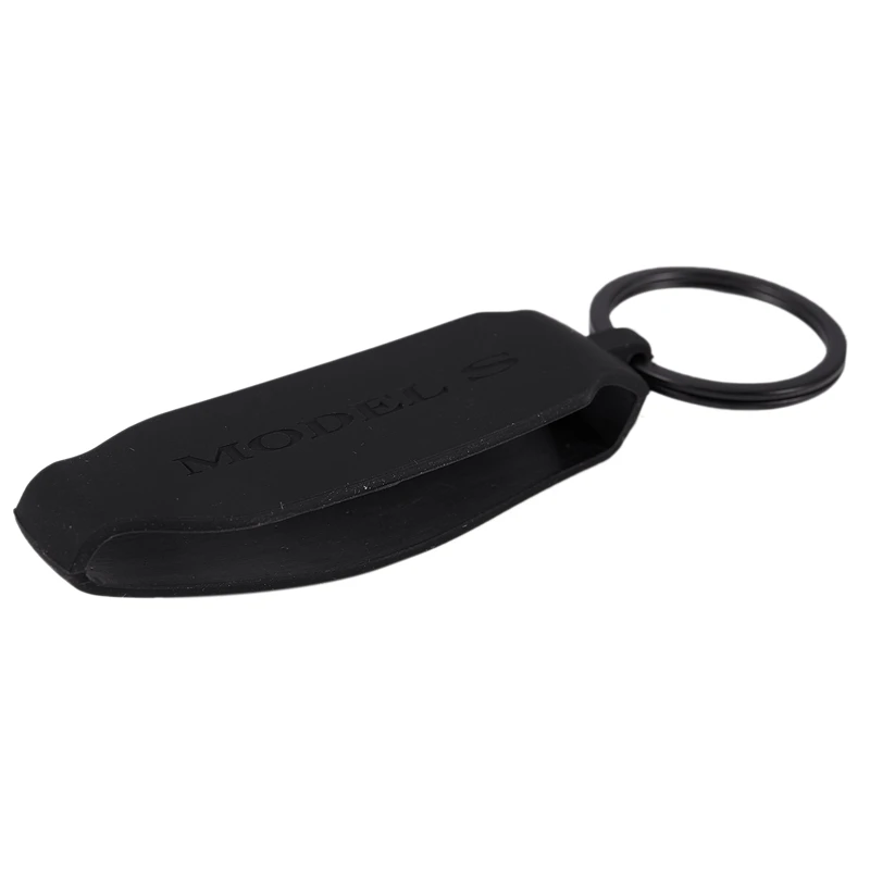 Funda para llavero de coche Tesla modelo S, carcasa protectora de silicona, soporte para accesorios Tesla S (modelo S)