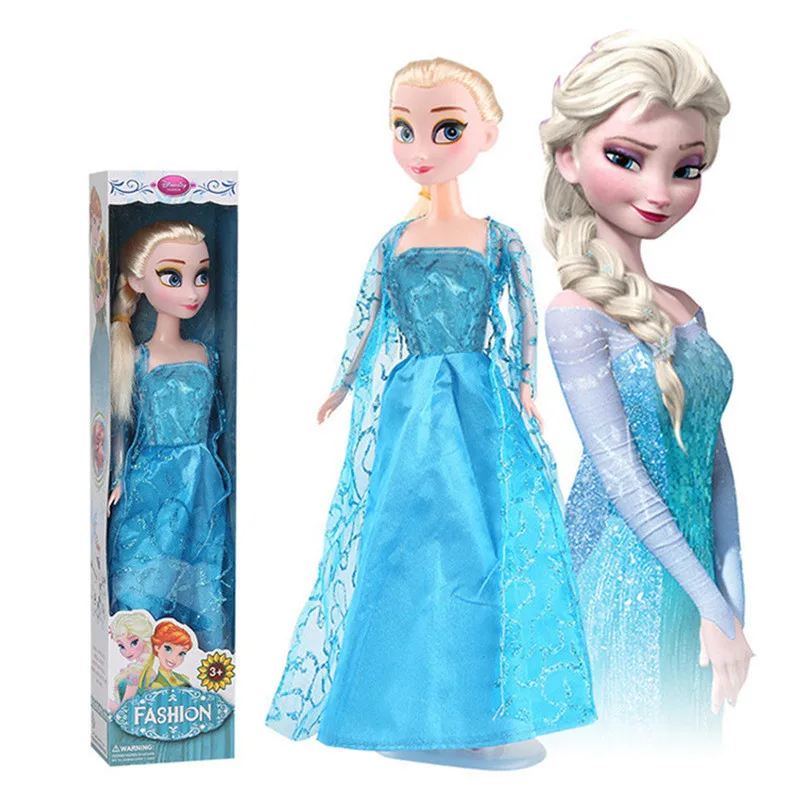 High Quality Boneca 30cm Elsa Doll Girls Toys Fever 2 Princess Anna And Elsa Dolls Clothes For Dolls Children