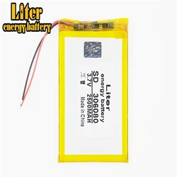 The tablet battery 306080 3.7V 2500mah Lithium polymer Battery with Protection Board For MP4 GPS Digital Camera