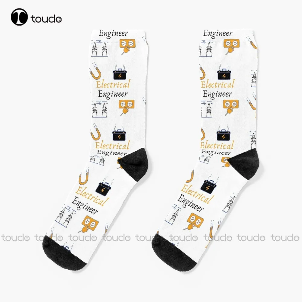 

Electrical Engineer Symbols Socks Socks Women Christmas New Year Gift 360° Digital Print Personalized Custom Hd High Quality