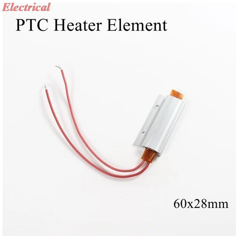 1pc Constant Temperature Air Electric heater PTC Aluminum Heating For Mini Instrument 60*28*7mm 220V 60C 80C 100C 120C 150C 170C