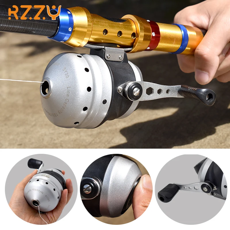 Fishing Reels Metal Outdoor Hunting Slingshot Catapult Bow Tough Body Fish Wheel for Shooting Sports Entertainment Accessories