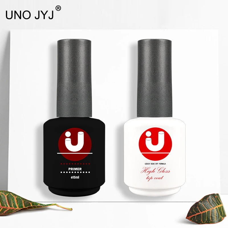 Base y capa superior de 15ml para uñas de Gel, barniz uv semipermanente Gellac superior brillante sin limpiar, Base de goma gruesa, esmalte de uñas en Gel, nuevo