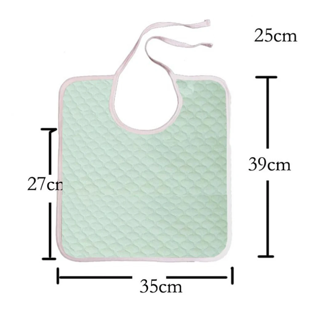 Cotton Meal Eating Bib Clothing Protector Bib Saliva Towel for Kids Children Adults Patients Elderly Disability People