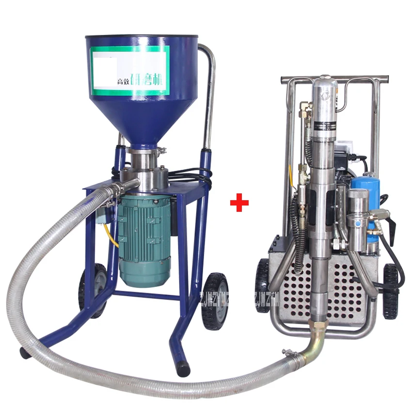 High-pressure Airless Spraying Machine Professional Airless Single Gun Paint Spraying Machine R966 220V 4500W 16L/min +Grinder