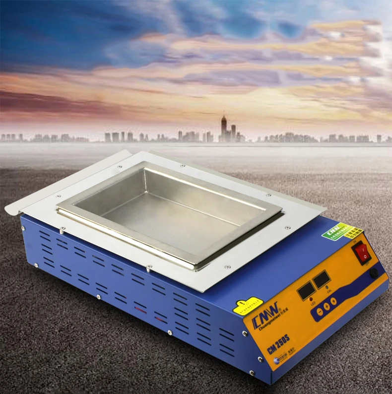 CM-250S الرصاص خالية مزدوجة الرقمية اللحيم وعاء لحام لحام Desoldering ل حمام 250*160*45 مللي متر 1800W