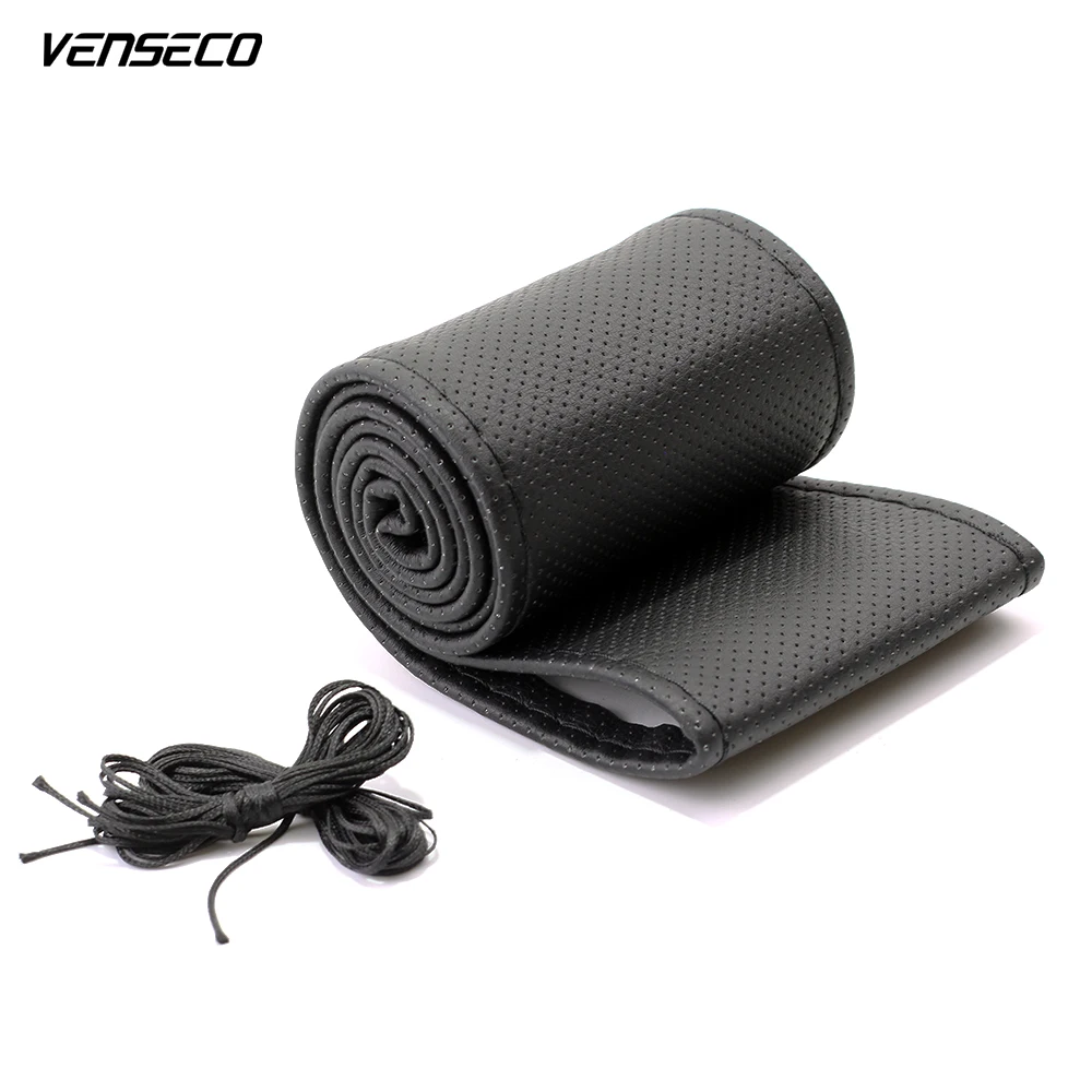 

VENSECO wearable microfibre fiber steering wheel cover Breathable steering-wheel classic sport steering wheel DIY car steering