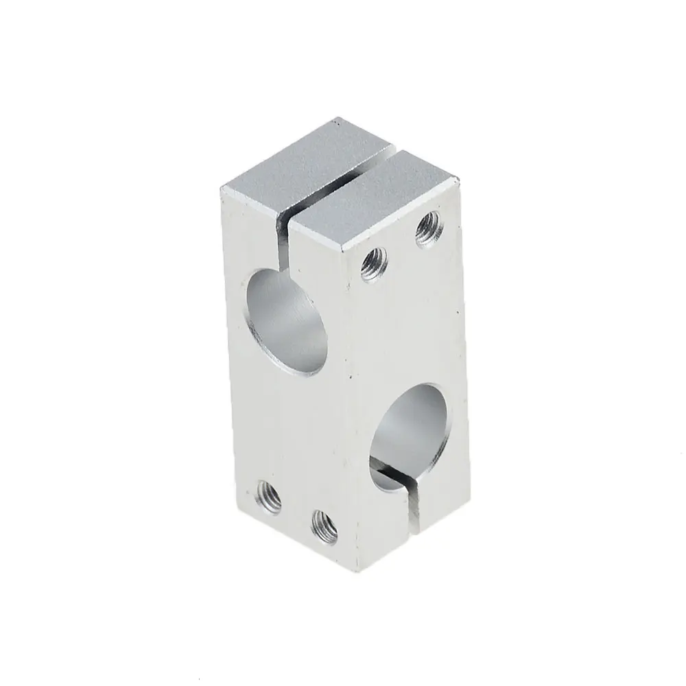 1PC Pillar Fixing Clamp Vertical Fixed Diameter Fastening Aluminum Alloy Optical Axis Cross Block Steel Pipe Fixing Bracket