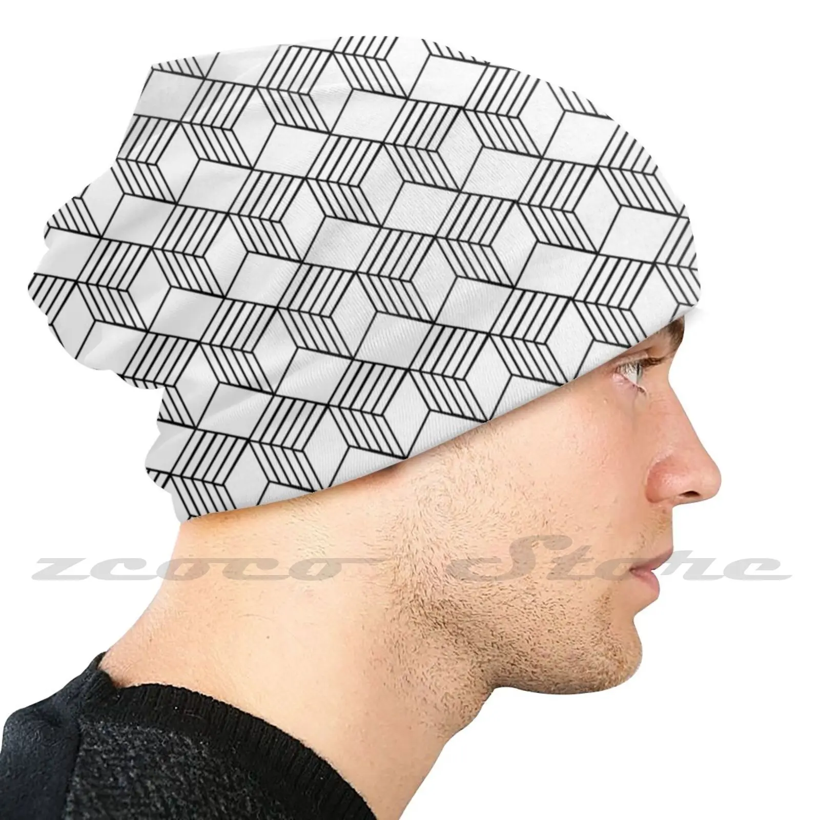 De Kubus Masker Doek Herbruikbare Print Filter Wasbare Hexahedron Cuboid Parallellepipedum Blok Baksteen Lump