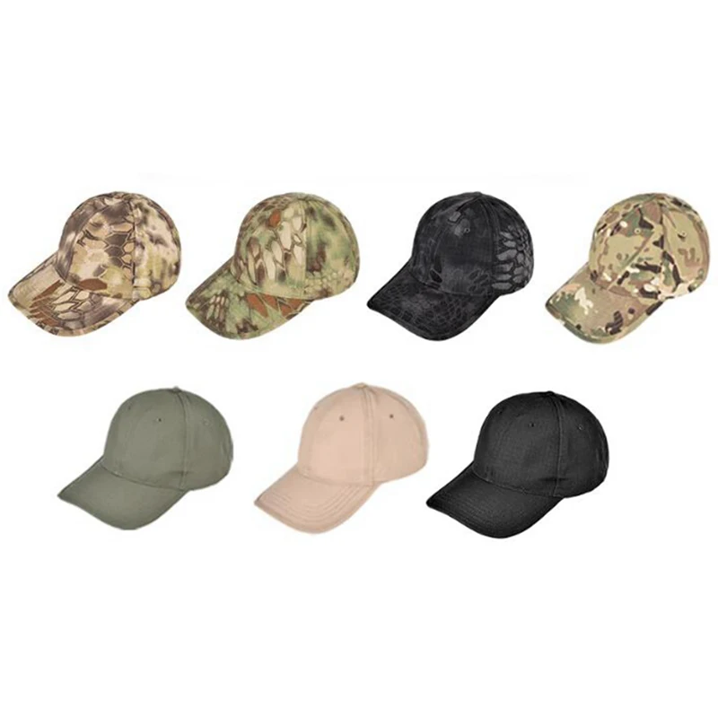 Adjustable Army Tactical Camouflage Cap Baseball Caps Black CP Green Fishing Hat Military Cap For Hunting Ourdoor Men Women