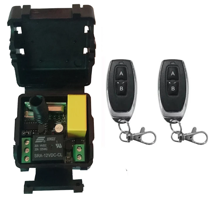 AC220V 10A 1CH 1 канал RF 433 МГц беспроводной пульт дистанционного управления переключатель света 10A релейный выход модуль радиоприемника + передатчик