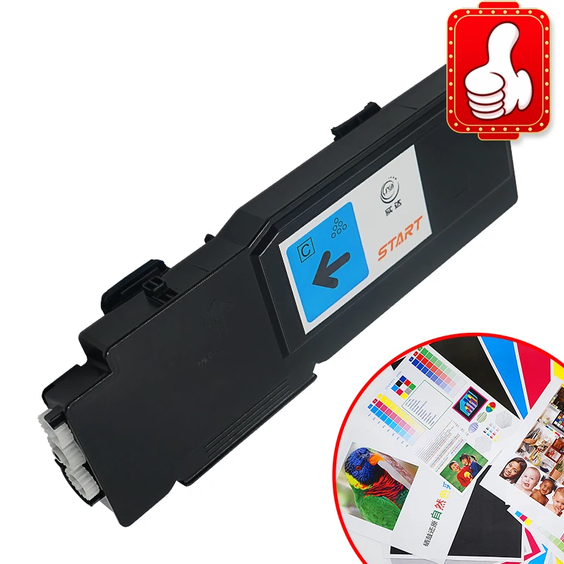 inicio compativel para dell cartucho de toner de 5000 paginas para dell c3760n c3760dn c3765dnf impressora a laser a cores ciano 01