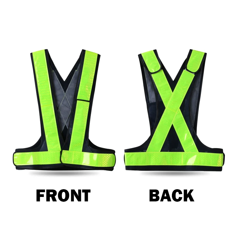 Reflective Vest Warning Cycling Vests For Bicycle Riding Night Warning Lighting Reflective